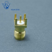 Female Jack Straight RF Coaxial SMA Connector for PCB Mount